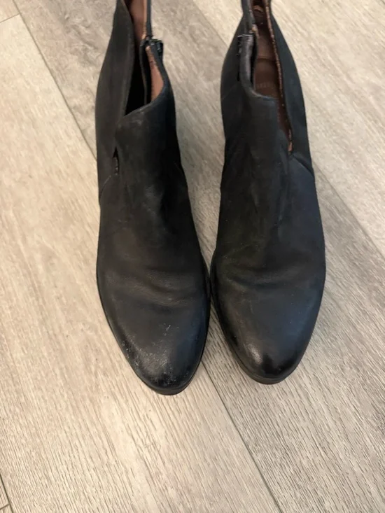 MJUS Anthropologie Black Women's Ankle Boots size 41 heeled booties - Picture 2 of 12